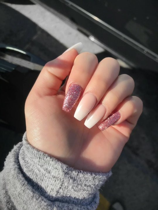 Diamond Nail - Amy did this ombré shellac full set  $45 - Nail Salons Near Me - Tulsa, Oklahoma