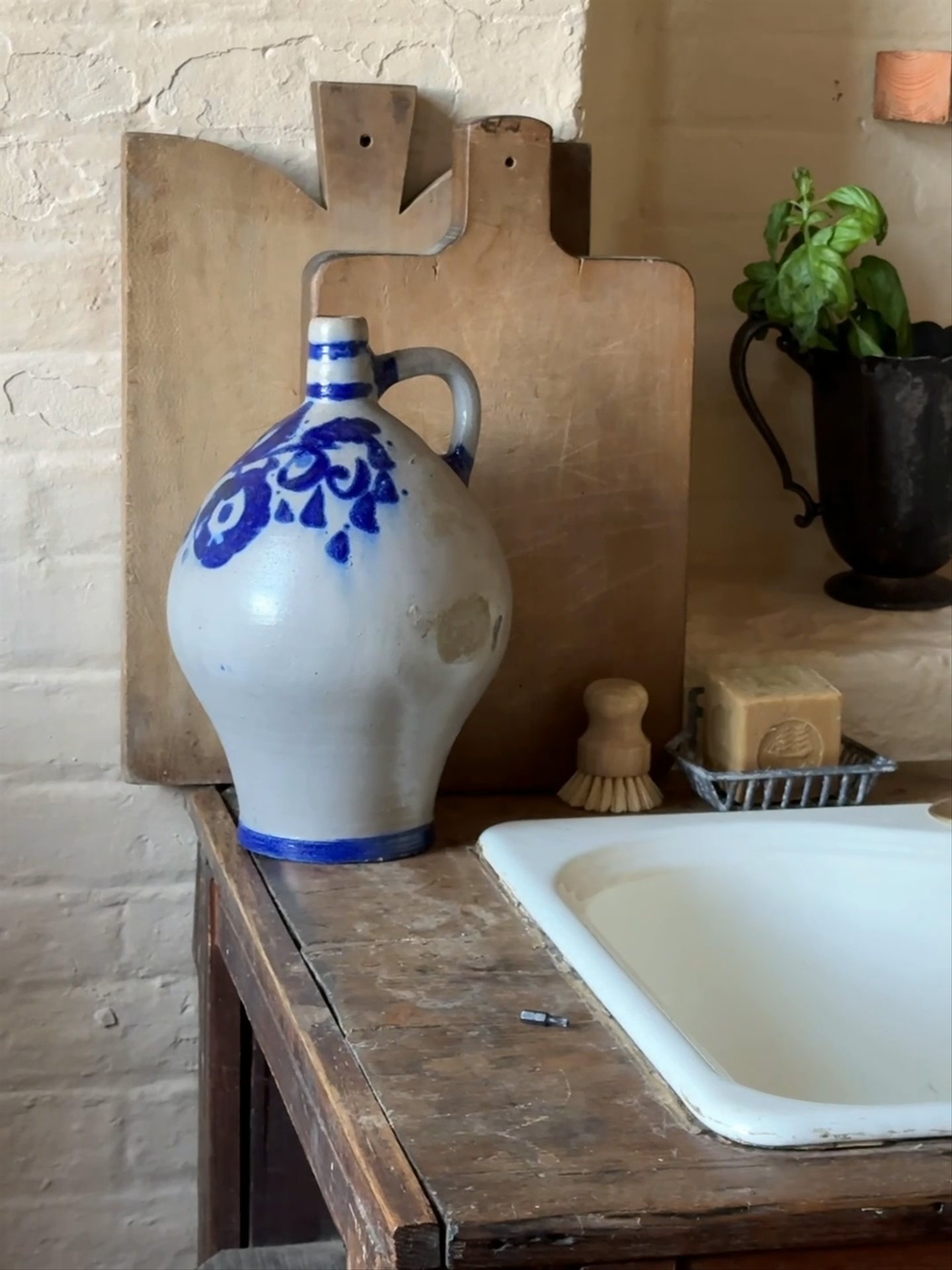French Alsace Pinched Neck Jug