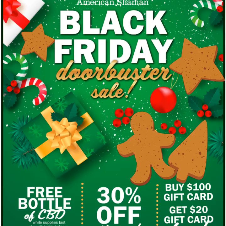 CBD Arvada American Shaman - Black Friday Sale going on NOW through November 30th! 30% off all American Shaman CBD - Vitamins & Supplements Near Me - Arvada, Colorado