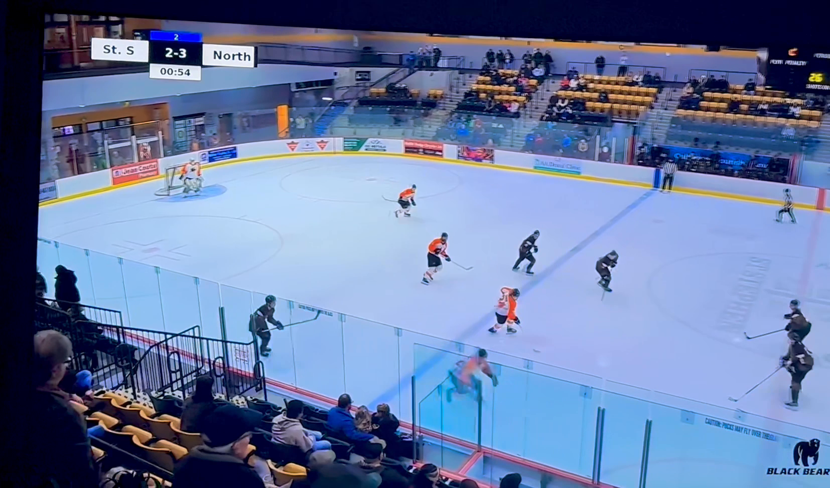 Simon Ward's Powerful Rush & Crossbar Shot | Northern Maine Pioneers