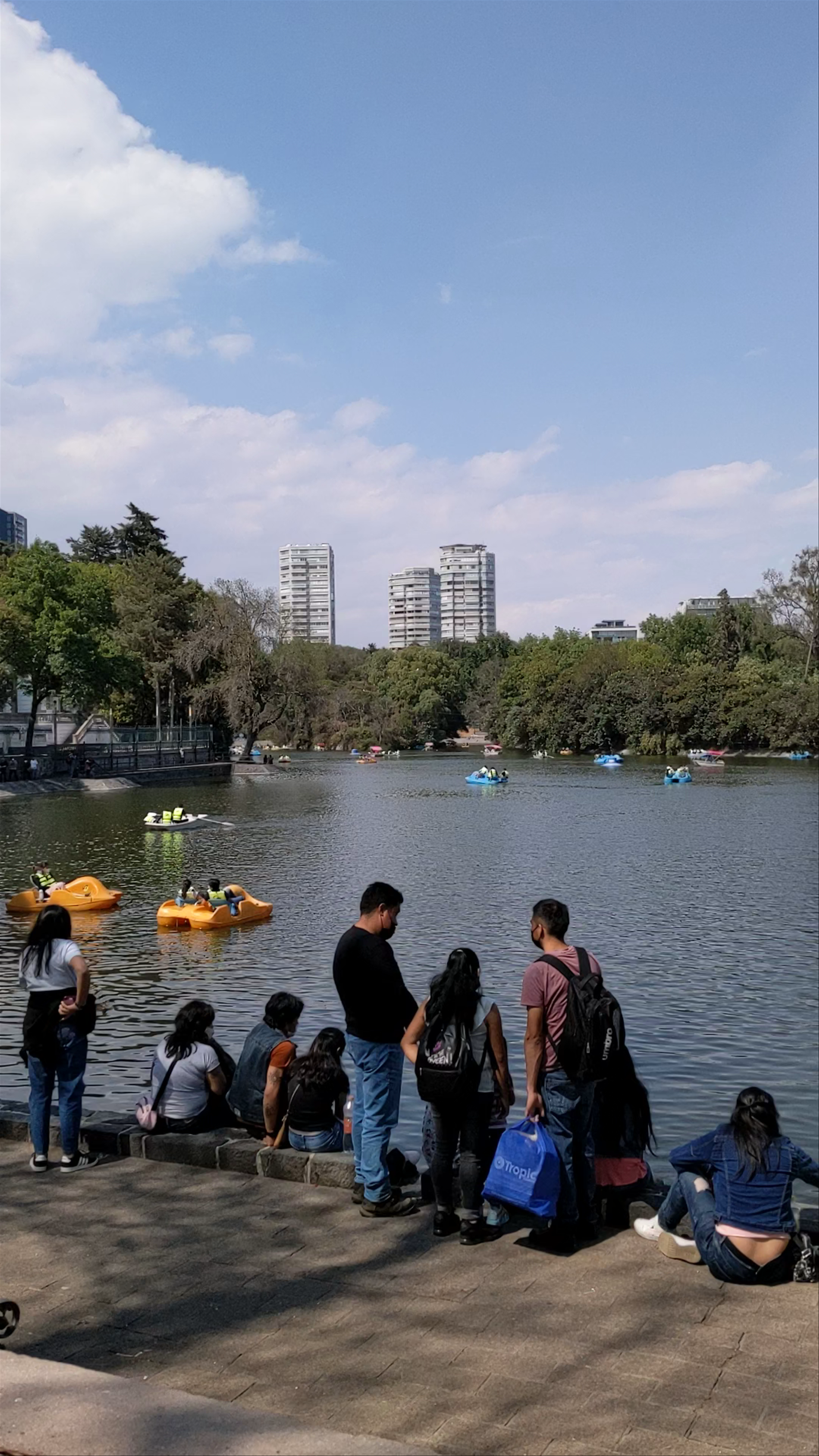 Relaxing Day at Bosque de Chapultepec Lake in Mexico City