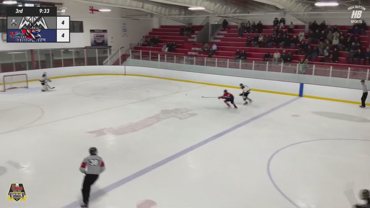 Hunter Hood's Lightning Fast Puck Race to Goal!