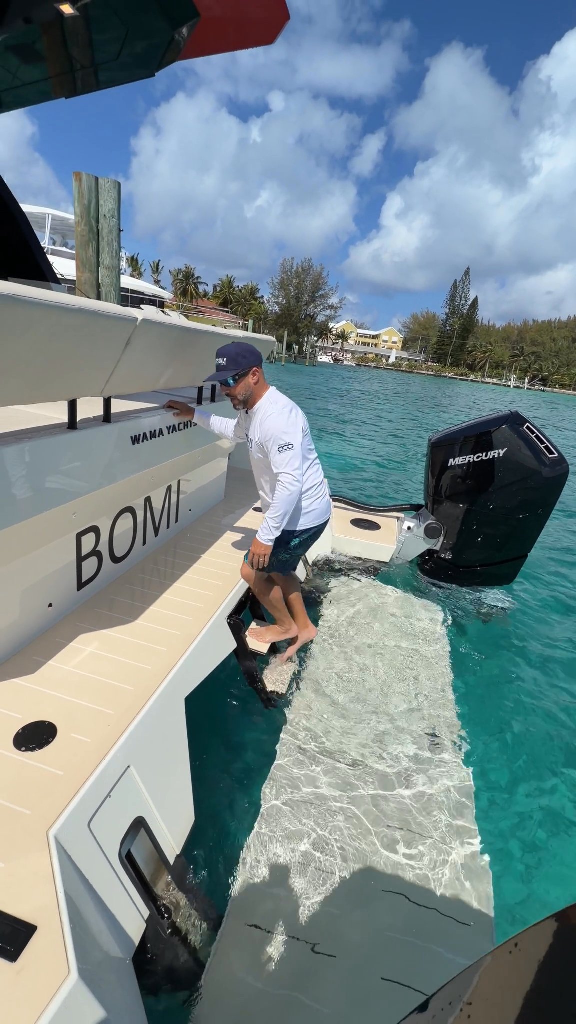 This platform on the Wama Yachts 42’ XL is incredi...