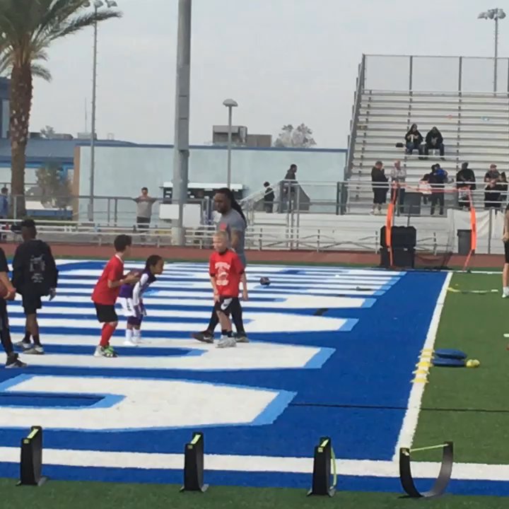 Norco High School - QB drills on the field - Elementary Schools Near Me - Norco, California