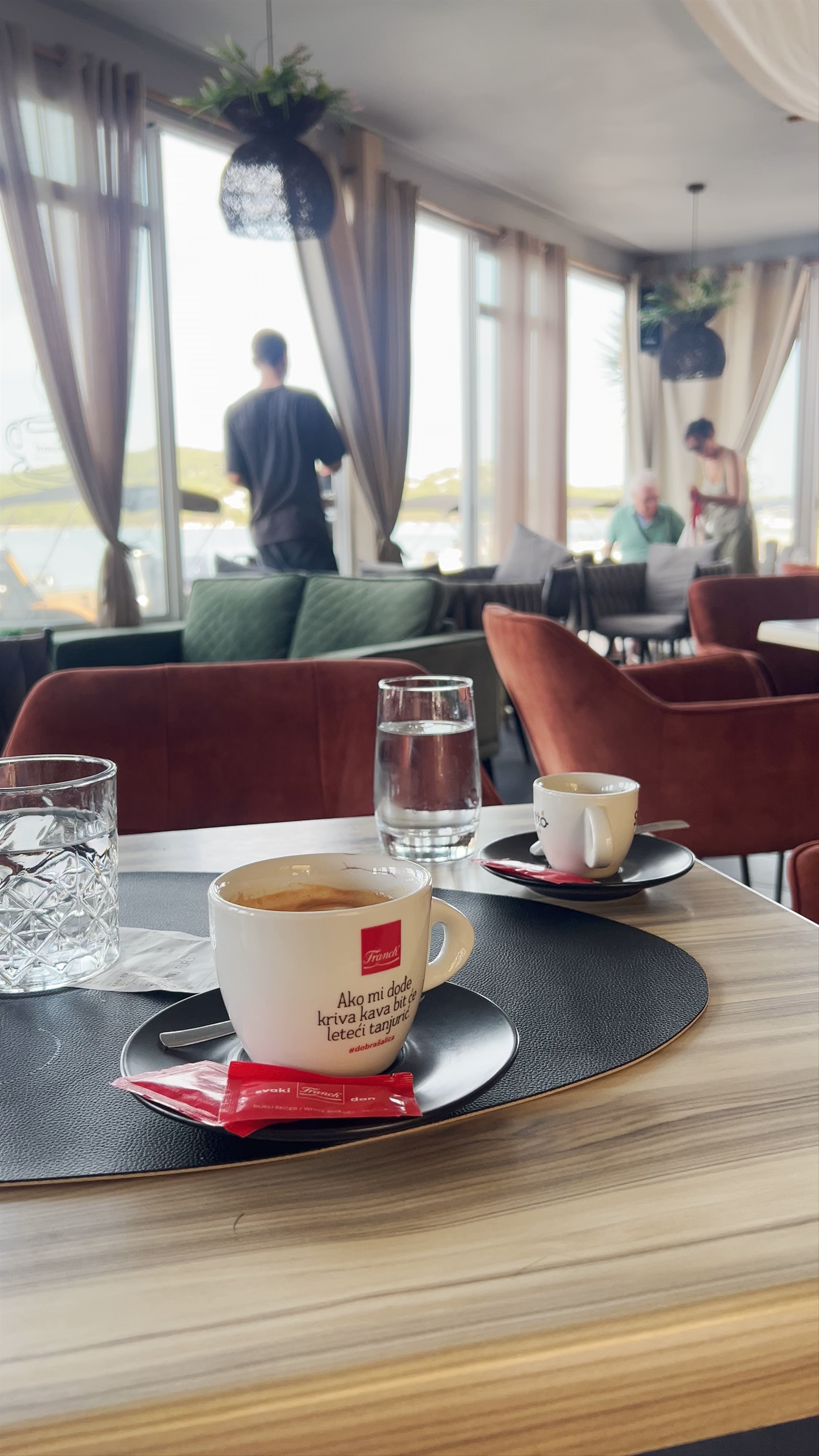 Morning Calm and Coffee Moments at Caffe Bar LIGHT in Tisno, Croatia