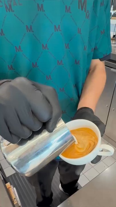 Municipal - Camden making a yummy vanilla latte! - Women's Clothing Near Me - Oceanside, California