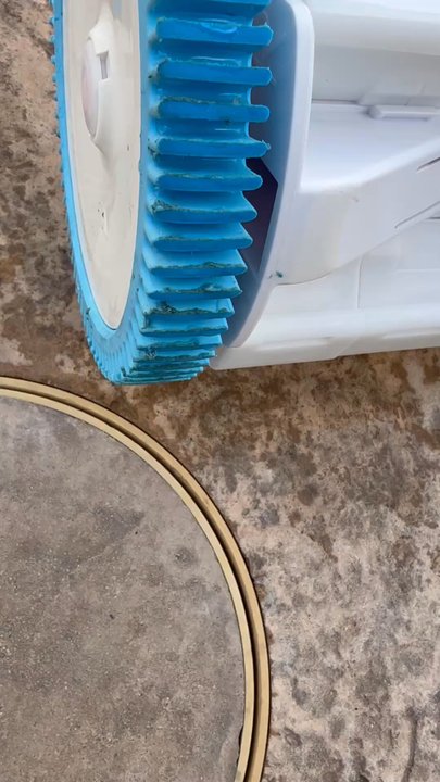 Valley Pool Service - Pool sweeper with stick residue buildup. - Pool Cleaners Near Me - Fresno, California