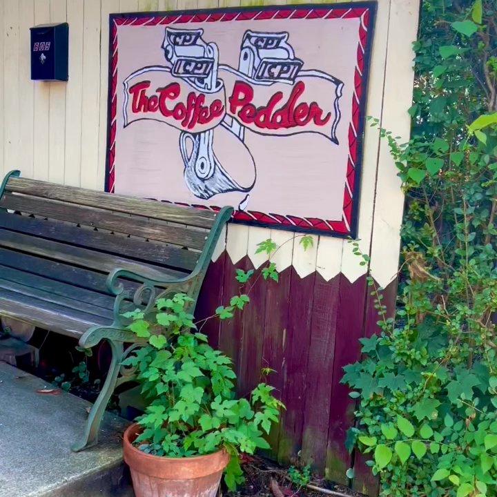 The Coffee Pedaler - Large iced cold brew out in front of the store - Coffee & Tea Near Me - New Haven, Connecticut
