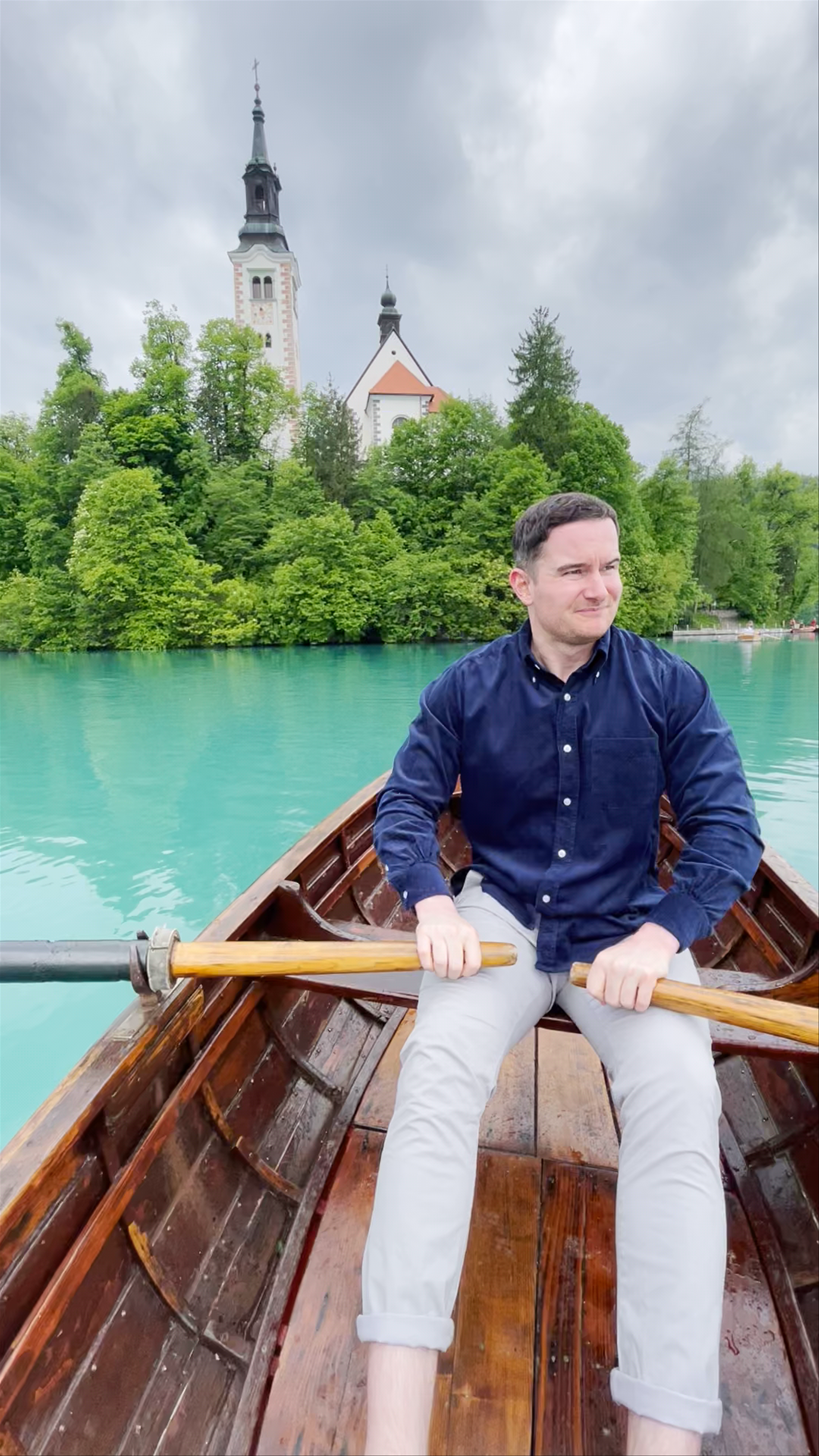 Serene Rowing Experience at Bled Island, Slovenia