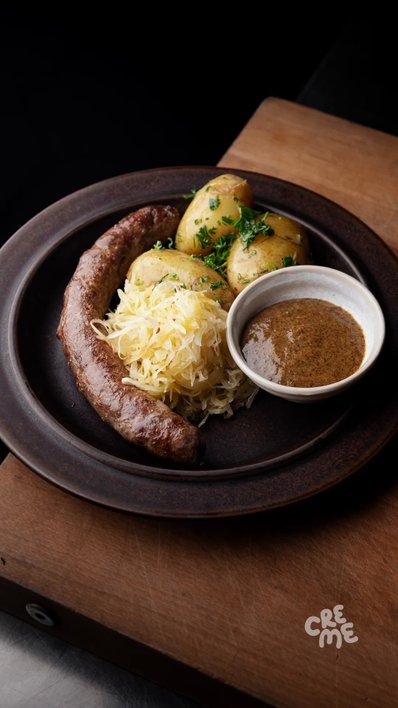 Pork Sausage with Sauerkraut