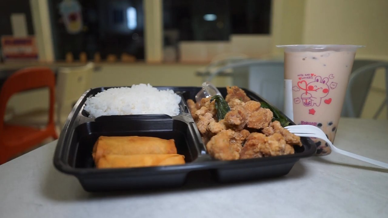 Foam Tea House - Popcorn chicken bento $16 - Bubble Tea Near Me - San Francisco, California
