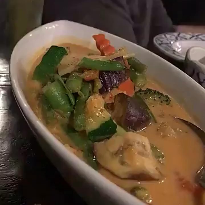 Ruthai's Thai Kitchen - Dinner at Ruthai's Red Curry, Veggie Basil, and Phad Thai. - Thai Near Me - Cincinnati, Ohio