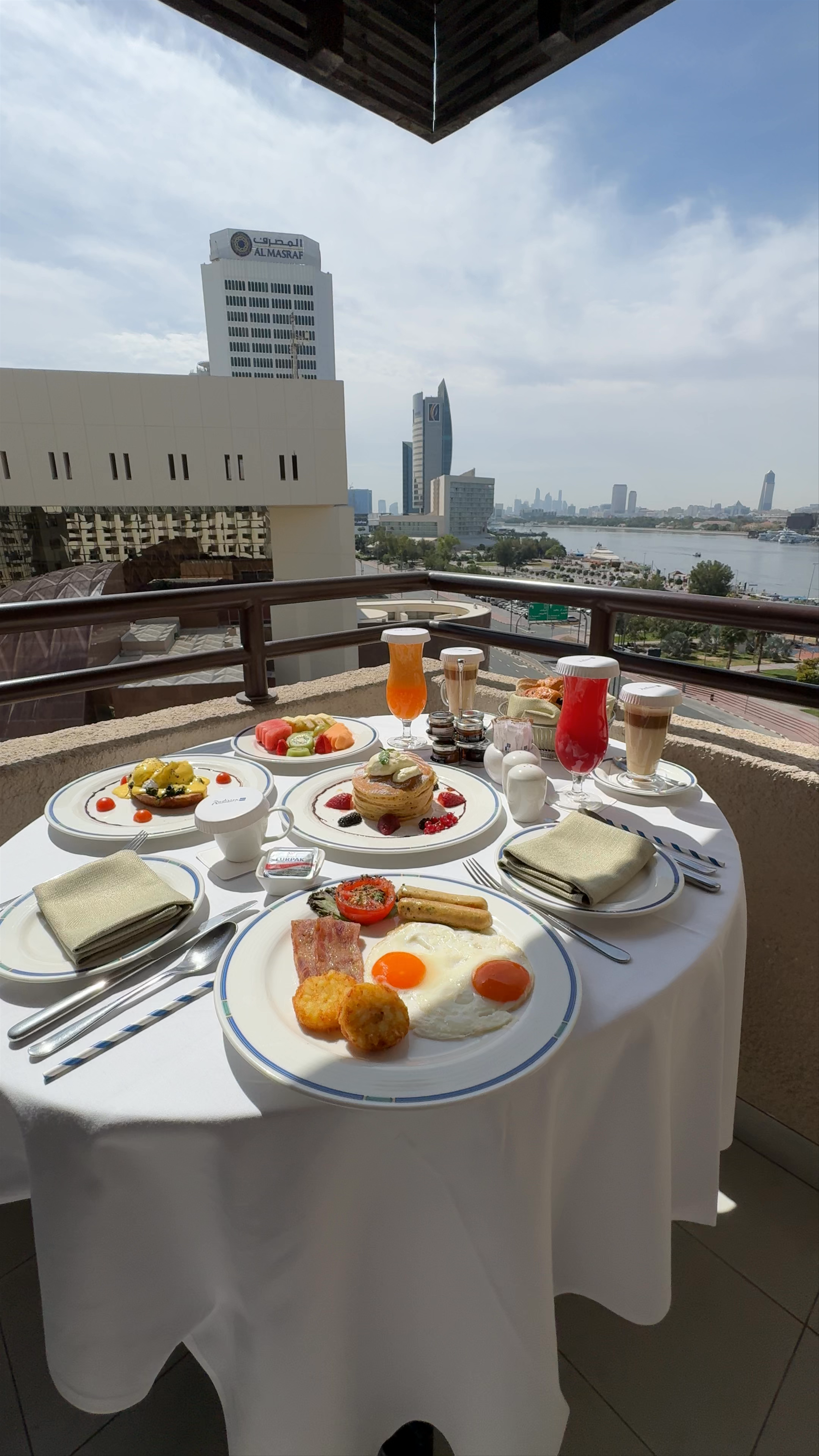 Breakfast with a Stunning Creek View at Radisson Blu Hotel Dubai Deira Creek
