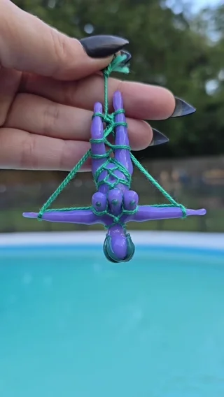 Preview pic of Glass shibari goddess triple tits