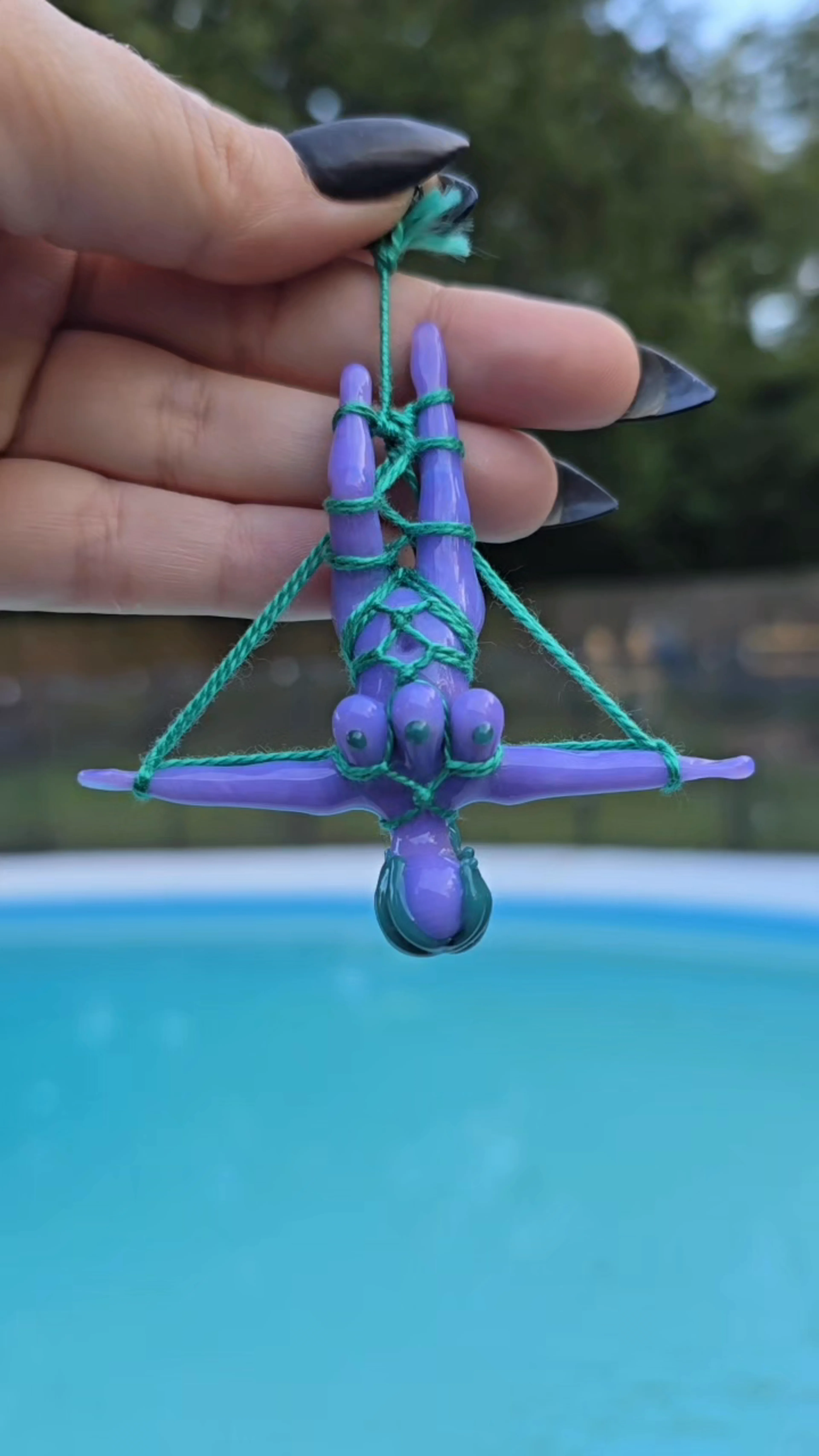 Preview pic of Glass shibari goddess triple tits