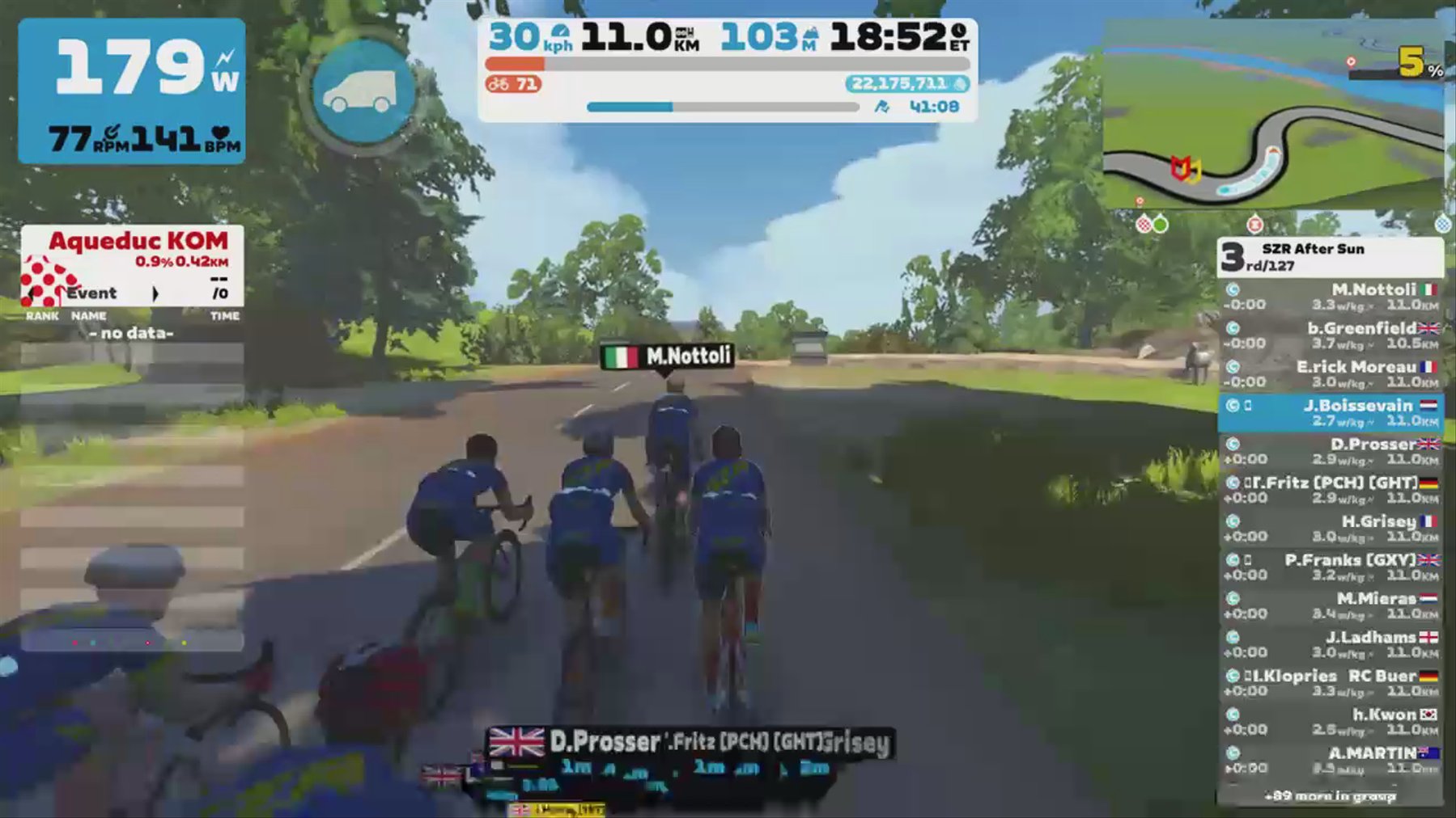 Zwift - Group Ride: SZR After Sun (C) on Douce France in France