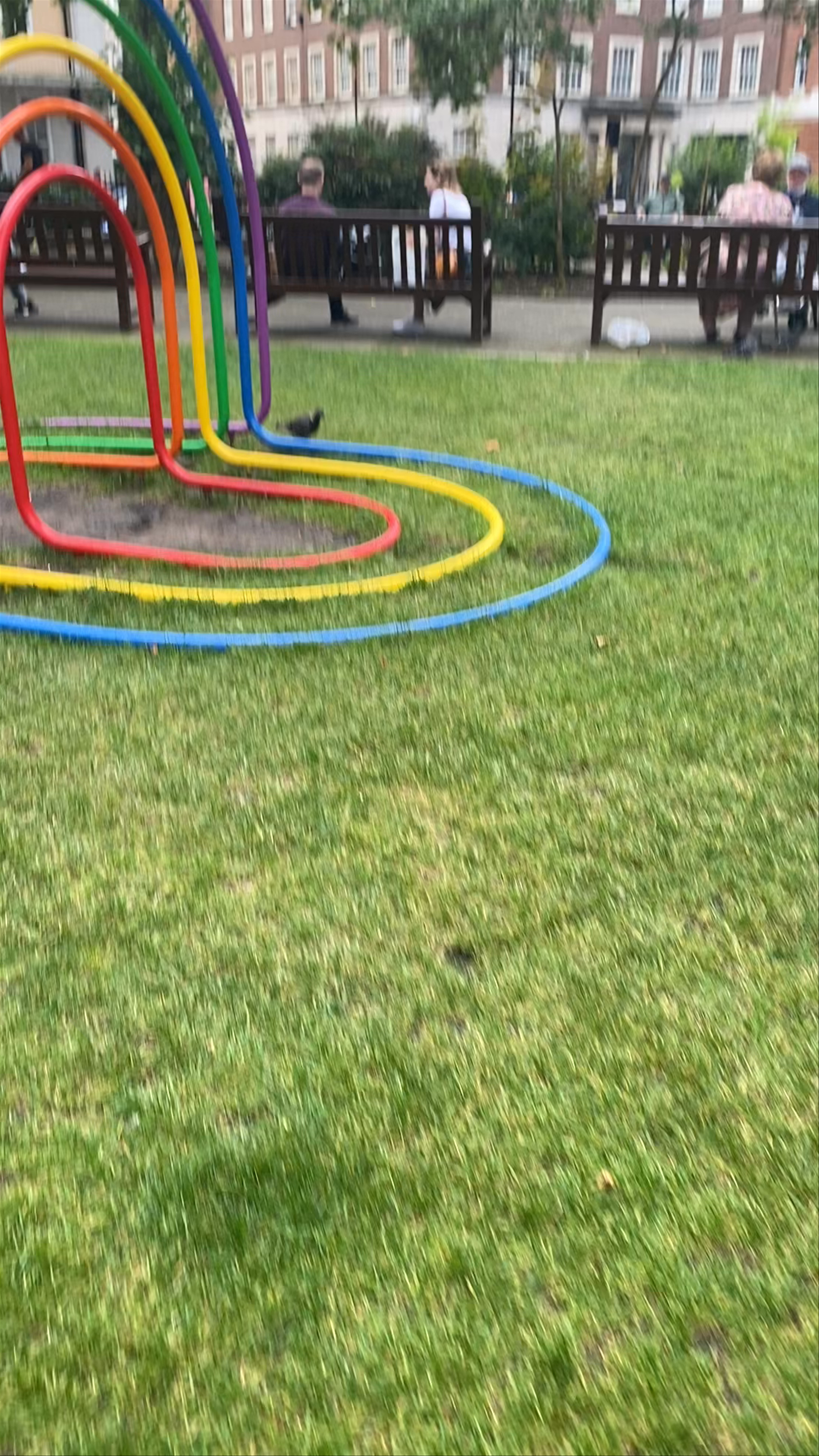 Soho Square Gardens: Urban Oasis and Colorful Art in London