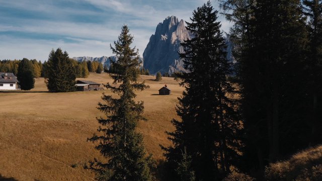 Houses on a mountain