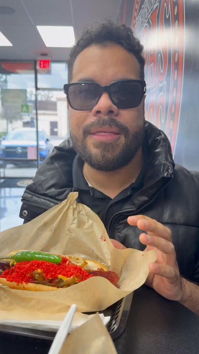 Papas & Dogs - about to try the hot Cheetos hotdog here for the first time? - Hot Dogs Near Me - Paramount, California