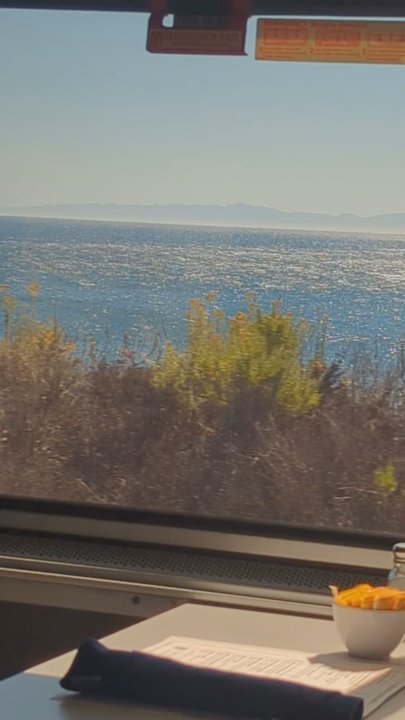 Amtrak Coast Starlight - The views are just gorgeous. - Trains Near Me - Los Angeles, California