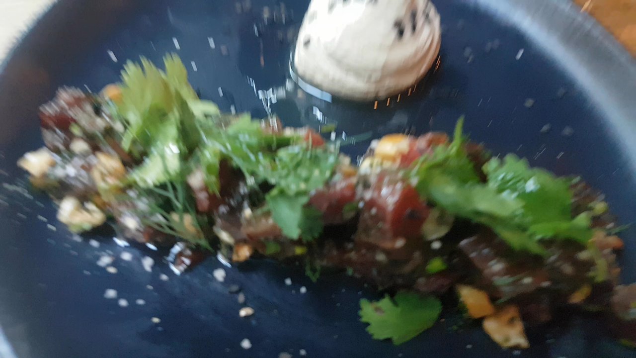 Echo - Tartare du beouf, ravioli porc - Tapas/Small Plates Near Me - Bordeaux, 33