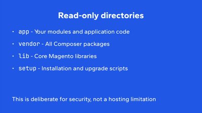 Understand directory and filesystem of Adobe Commerce Cloud