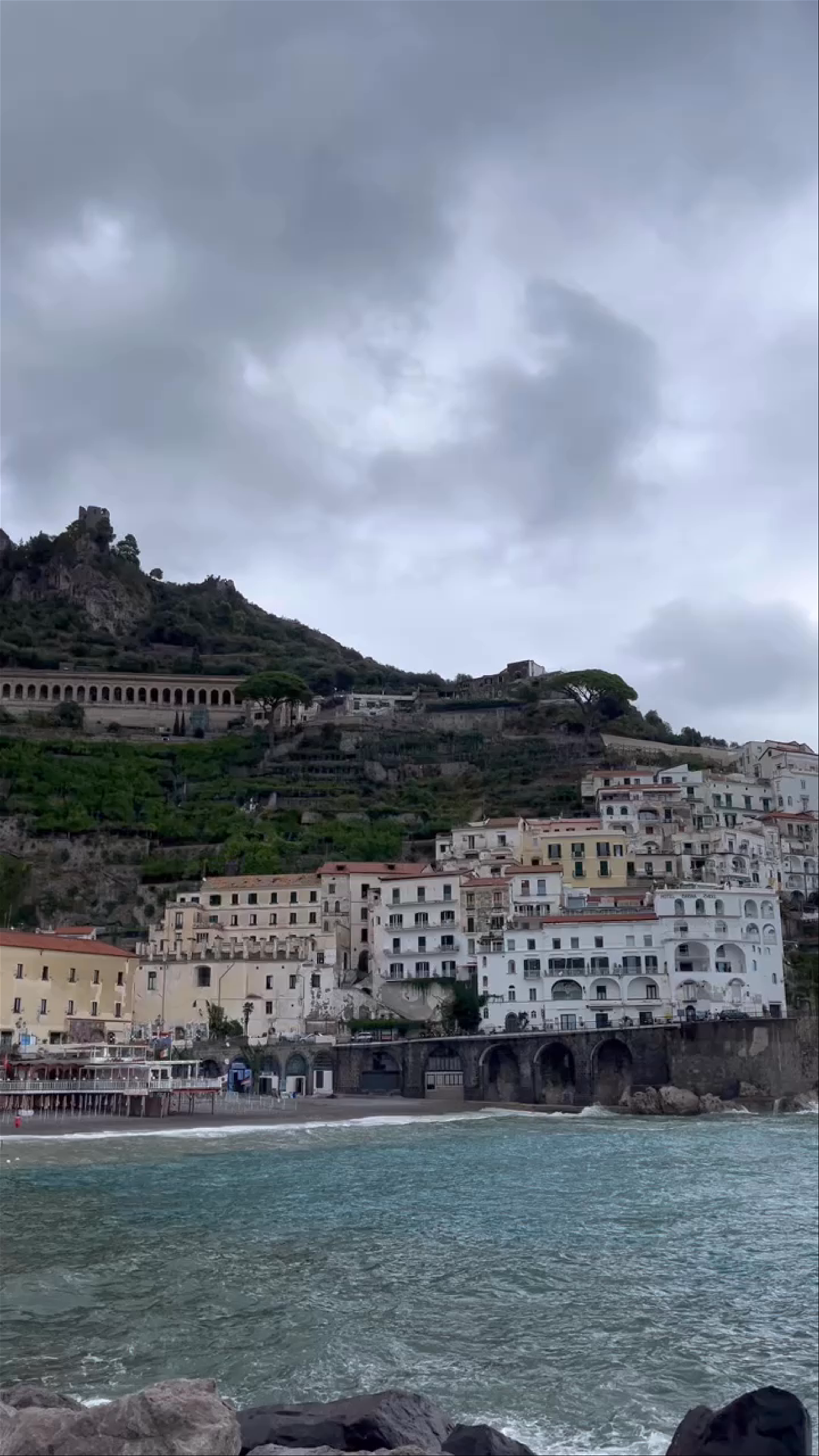 Stormy Skies Over Spiaggia di Atrani on the Amalfi Coast