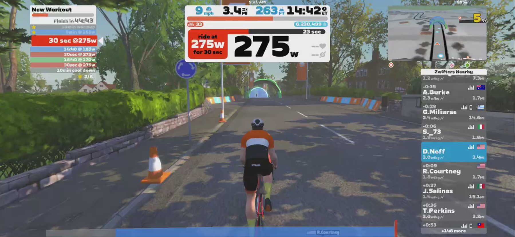 Zwift - New Workout in Yorkshire