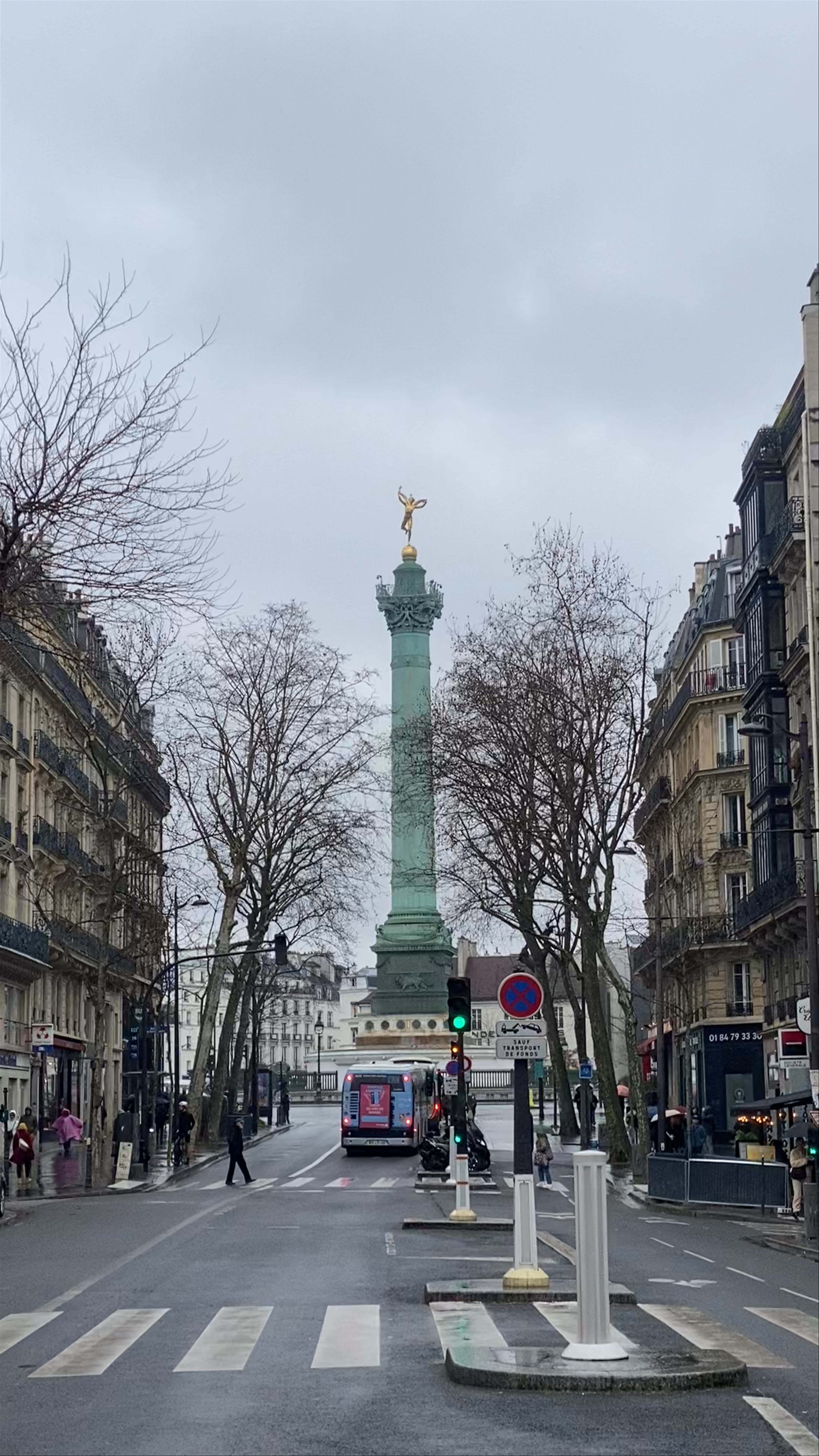Place de la Bastille: A Moody Winter Day in Paris