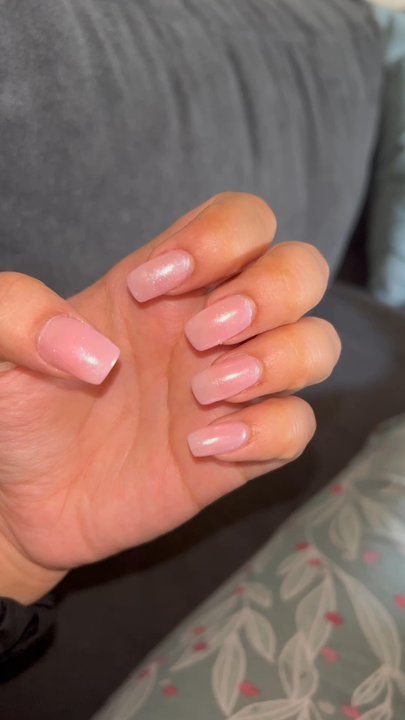 River Nails & Spa - Acrylic nails with chrome powder - Nail Technicians Near Me - Fresno, California