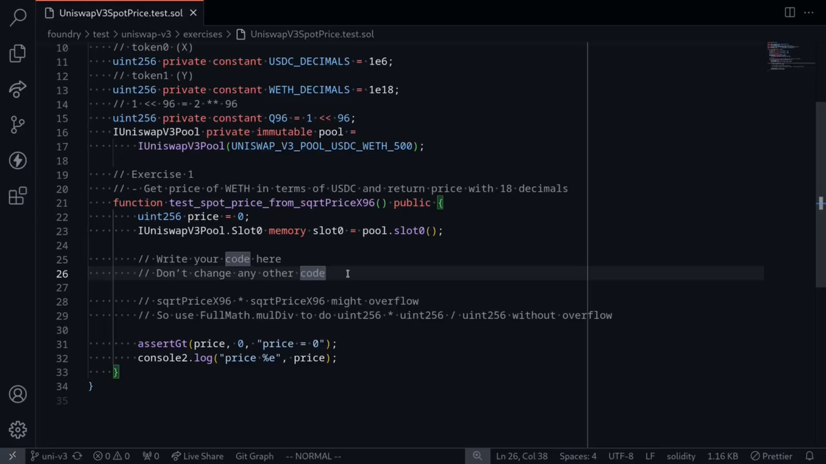Video: Spot Price - Solution Spot Price - Uniswap V3