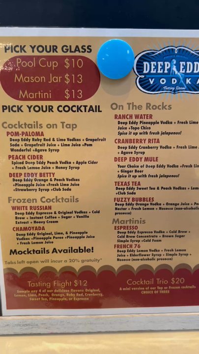 Deep Eddy Vodka Tasting Room - Kkk - Distilleries Near Me - Dripping Springs, Texas