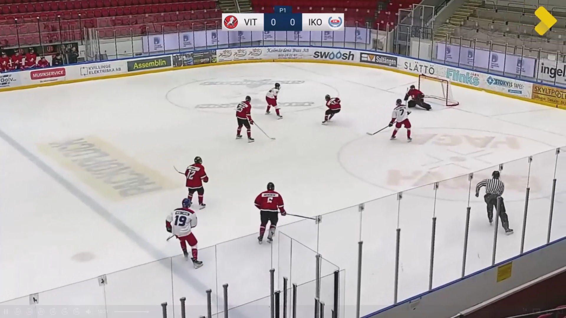 Gabriel Sjölund's Spectacular Saves - HC Vita Hästen Highlights