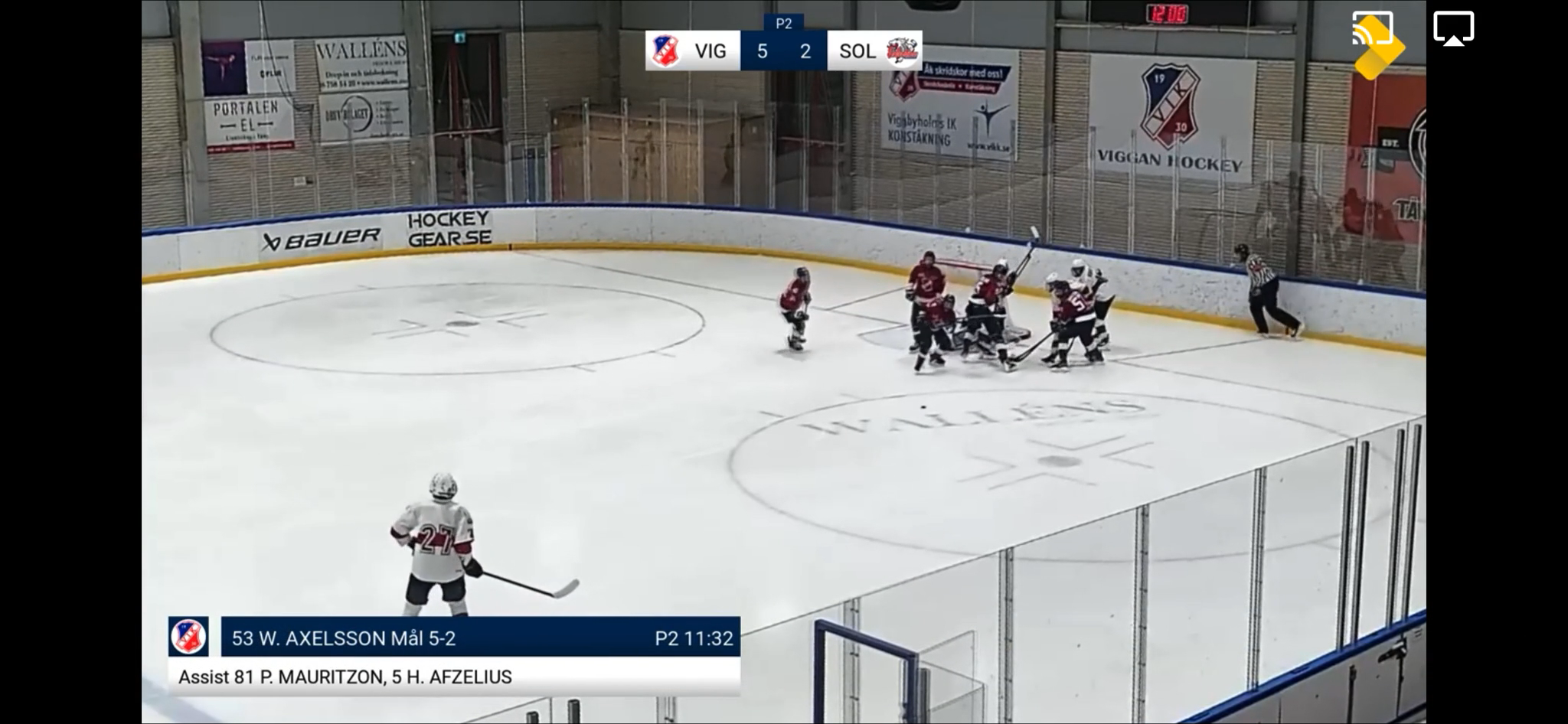 D – Activates at the blue line and creates a rebound | Sollentuna HC U16