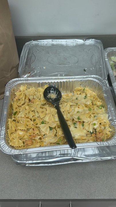Coffee Rani - Crawfish Monica Pasta, Hummus and all the fixings for a catered lunch. - Cafes Near Me - Covington, Louisiana