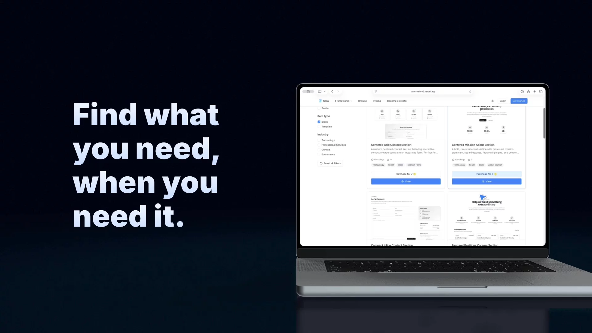 Stow - UI Marketplace image 1