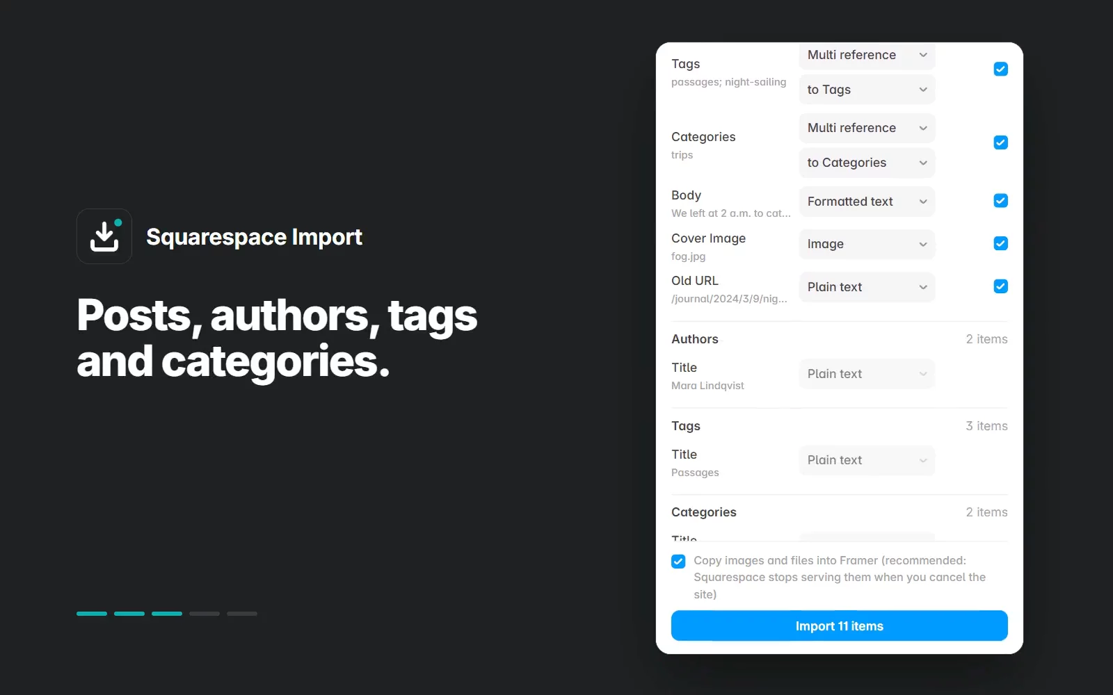 Squarespace Import