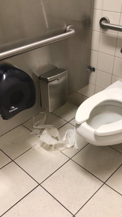 Target - Theses restroom are usually unkept and the know it SMH 12/08/2019 - Department Stores Near Me - El Cajon, California