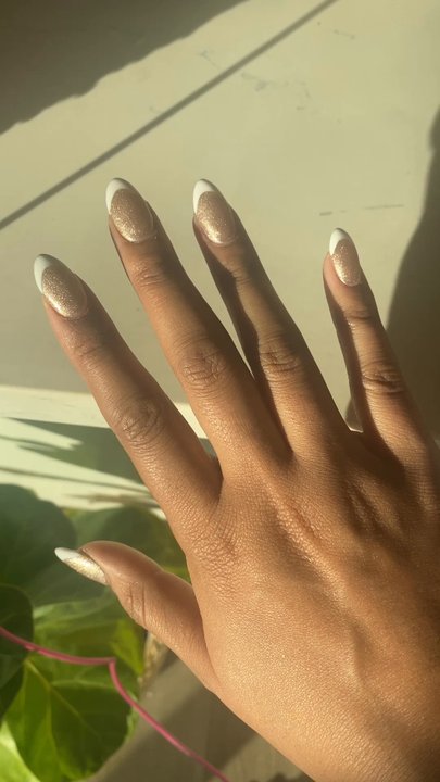 Naturally Nails - #111 base gel color with French tip - Nail Salons Near Me - Pleasant Hill, California