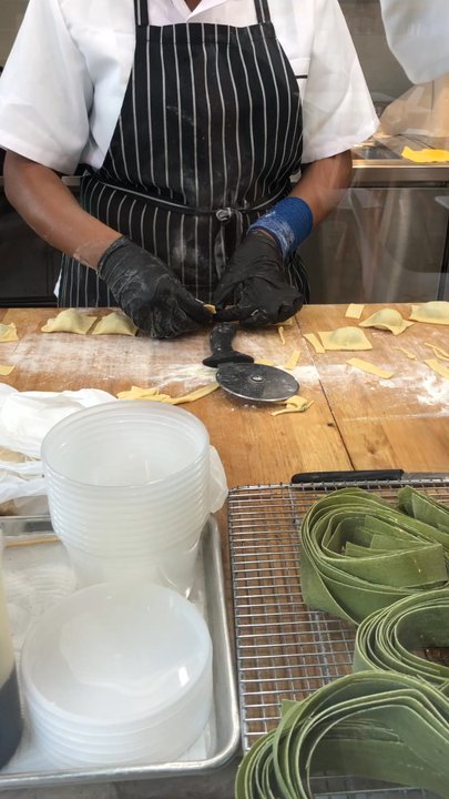 Amor Di Pasta - Open kitchen prepping raviolis - Pizza Near Me - Miami, Florida