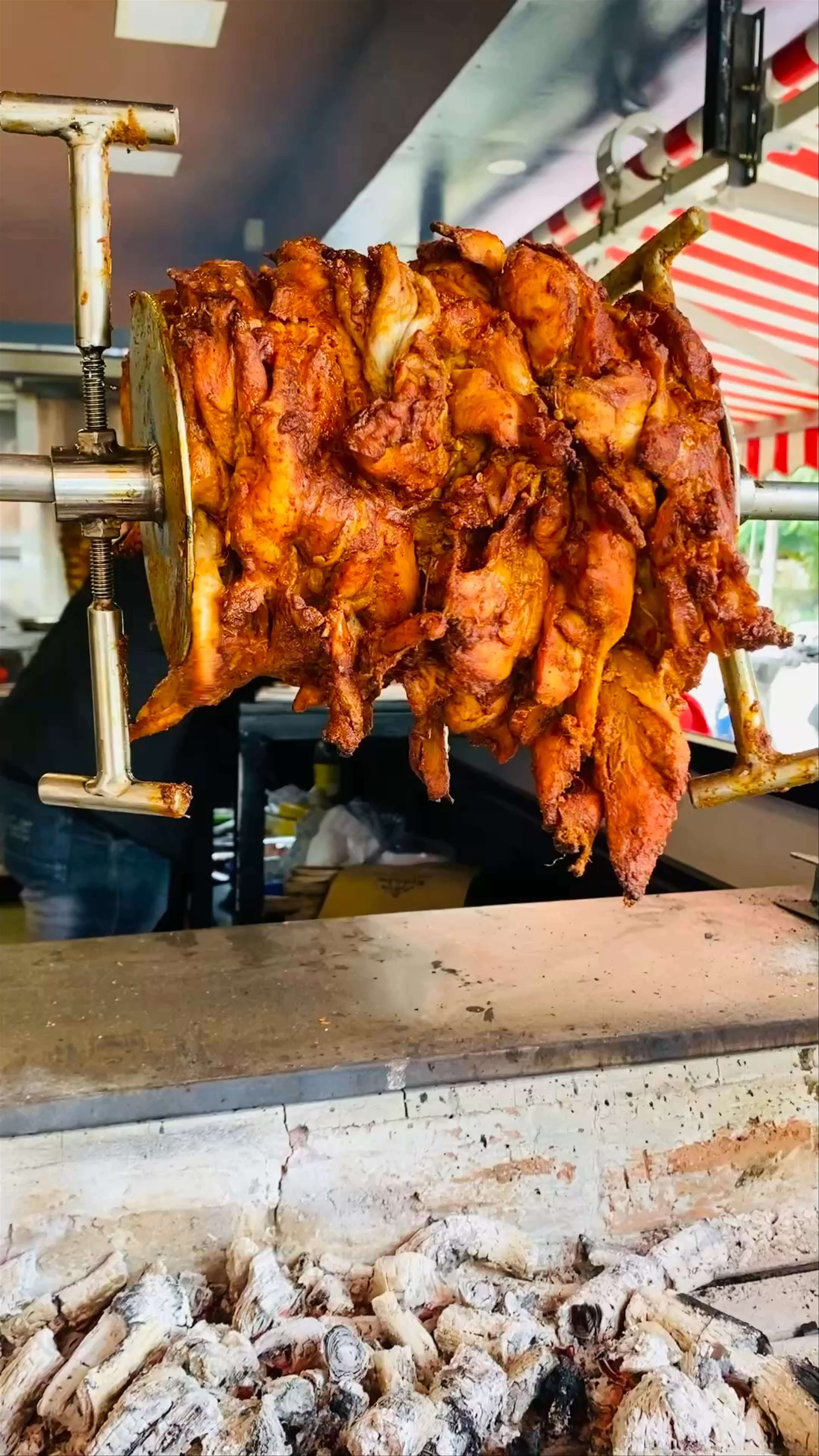 Traditional Rotisserie Chicken Cooking in Alappuzha, Kerala