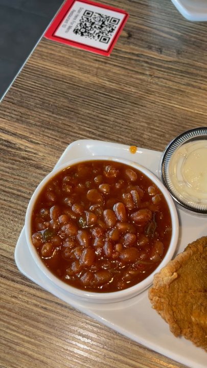 Restaurant 10 - Nashville Hot Catfish Dinner with baked beans and mac & cheese - American Near Me - Atlanta, Georgia