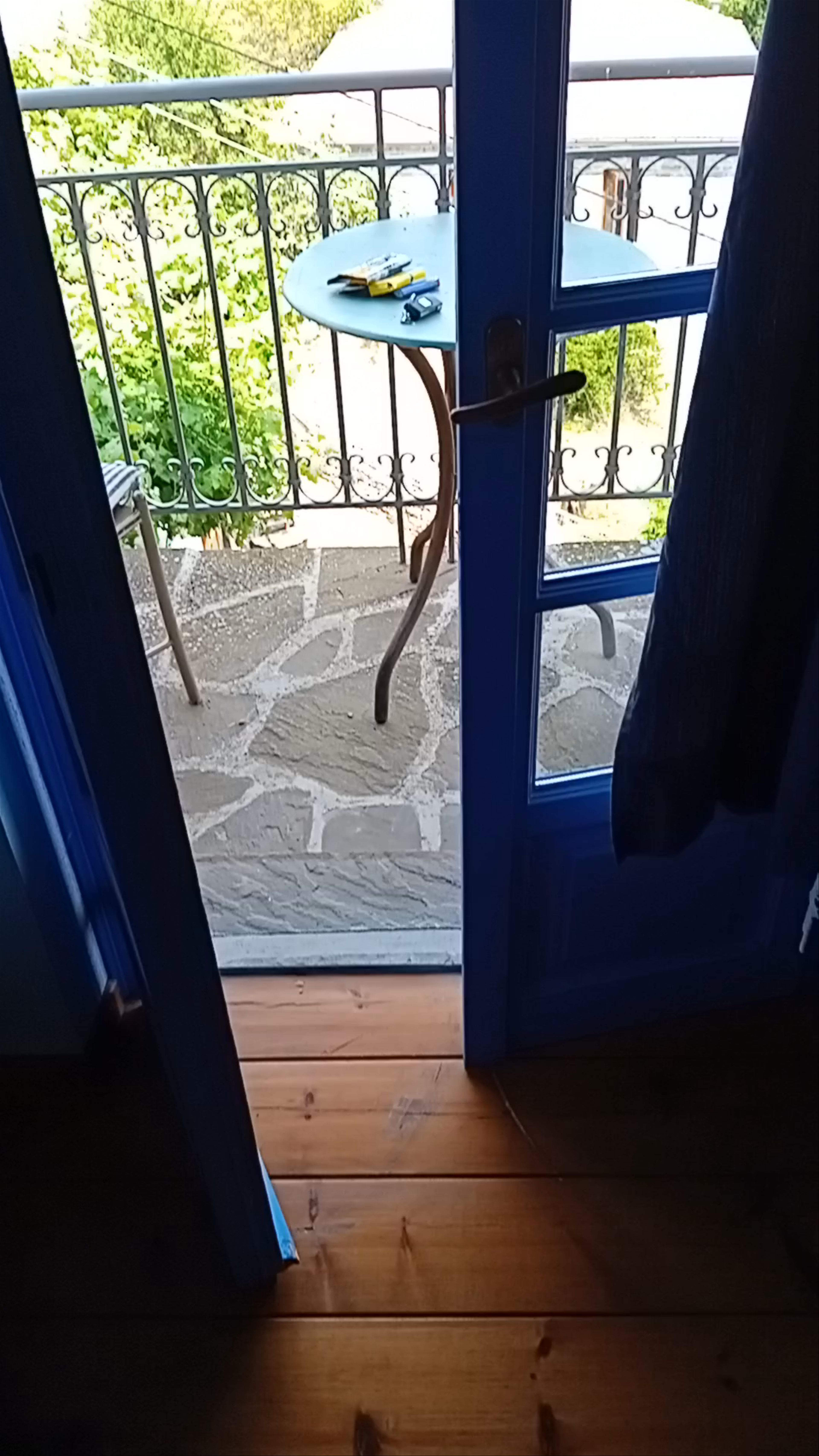 Serene Balcony View in Fragkades, Greece