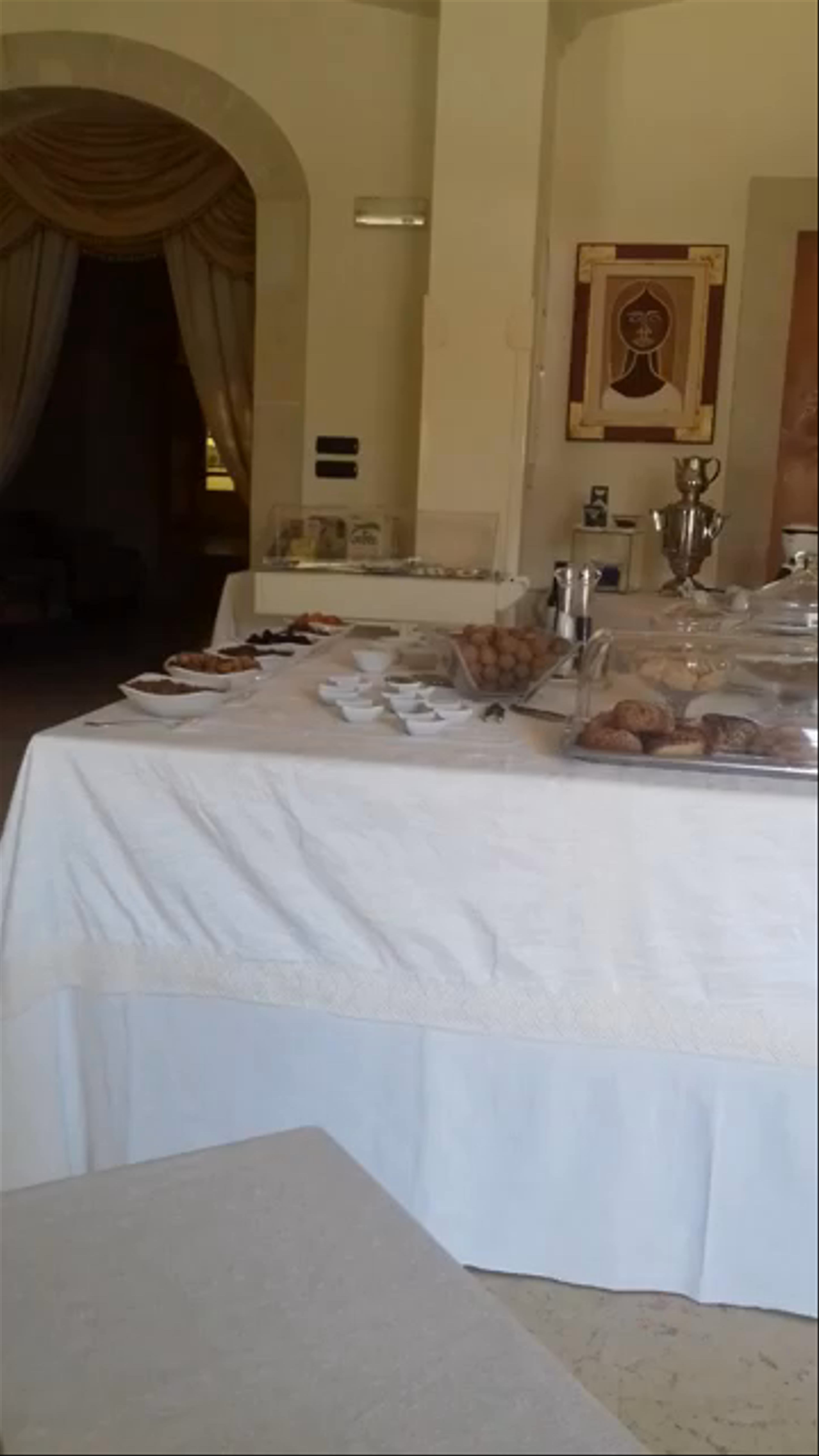 Elegant Buffet Setting at Sangiorgio Resort in Puglia, Italy