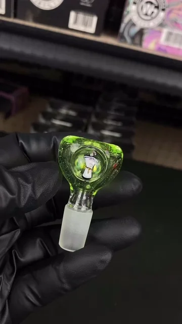 Preview pic of 14mm Single Hole Bowl Slide by Keys Glass