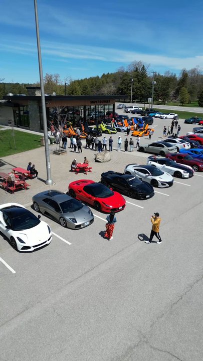 Superburger - Birds Eye view of front parking - Burgers Near Me - Shelburne, Ontario