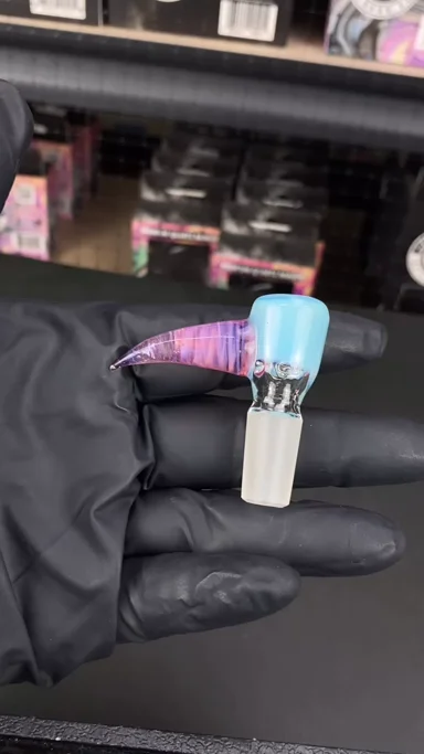 Preview pic of 14mm 4-Hole Glass Bowl Slide by Magizle