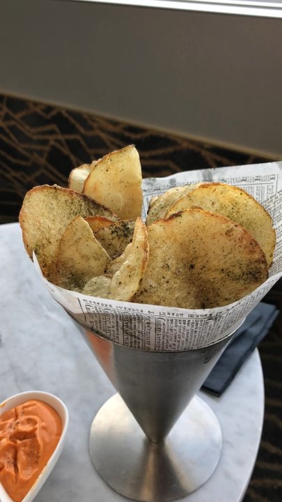 Cityscape - Kennebec chips with gochu jang aioli - Cocktail Bars Near Me - San Francisco, California