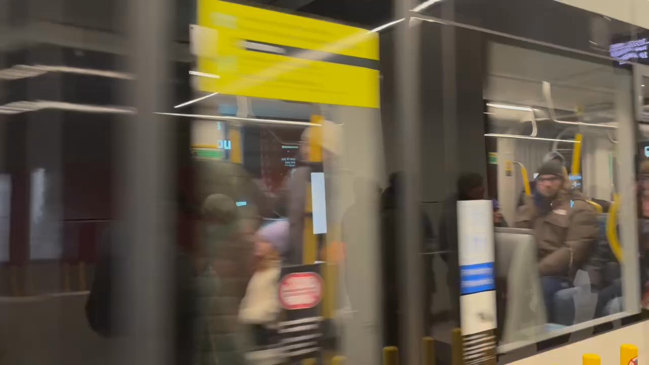 Eglinton Station - LRT rolling into the station - Train Stations Near Me - Toronto, Ontario