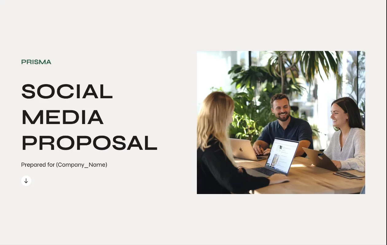 Preview of Social Media Marketing Proposal Template